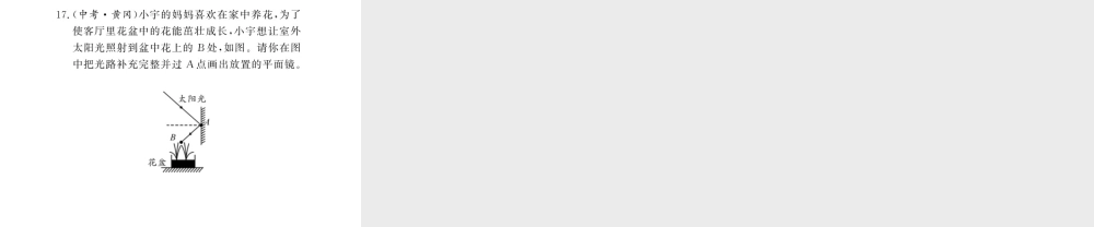 （黔东南专版）八年级物理上册 专题训练一 光学作图课件 （新版）新人教版-（新版）新人教版初中八年级上册物理课件