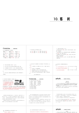 （黔西南专版）秋九年级语文下册 第三单元 10 那树课件 新人教版-新人教版初中九年级下册语文课件
