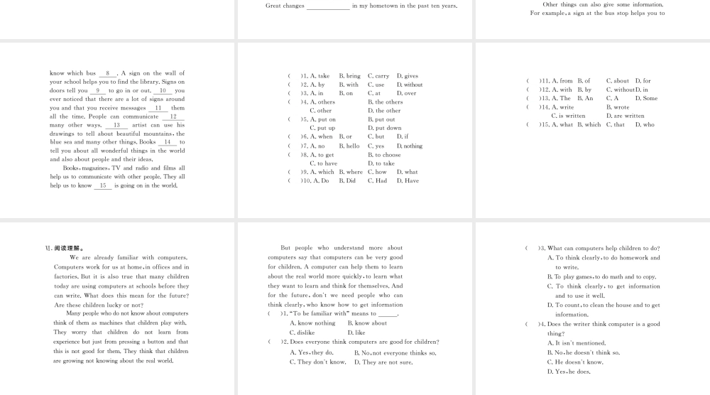 （黄冈专用）秋九年级英语全册 Unit 6 When was it invented Section A（3a-4c）习题讲评课件 （新版）人教新目标版-（新版）人教新目标版初中九年级全册英语课件
