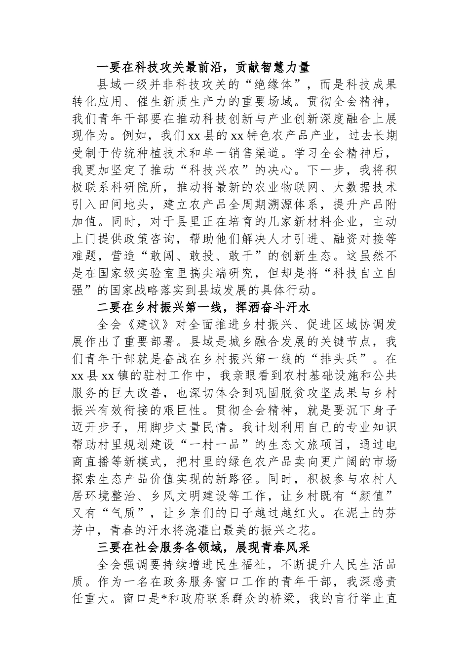 青年学习党的二十届四中全会精神心得体会_第3页