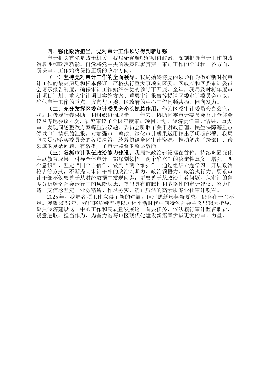 区审计局2025年工作总结_第3页