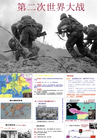 （陕西专版）春中考历史复习 第二次世界大战课件-人教版初中九年级全册历史课件