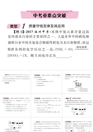 （青海专版）中考化学复习 第1编 教材知识梳理篇 第5单元 化学方程式中考重难点突破（精讲）课件-人教版初中九年级全册化学课件