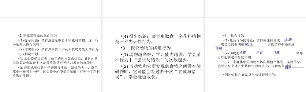 （青岛地区）中考生物会考总复习 主题五 动物的运动和行为课件 新人教版-新人教级全册生物课件