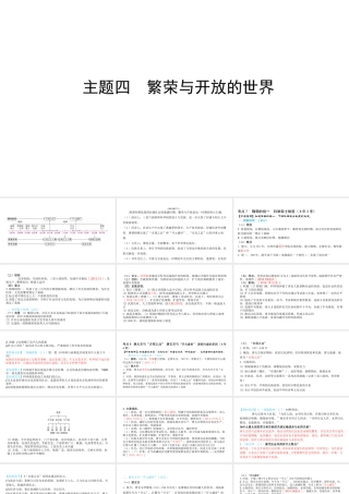 （陕西专用）2019版中考历史一练通 第一部分 教材知识梳理 板块一 中国古代史 主题四 繁荣与开放的社会教学课件-人教版初中九年级全册历史课件