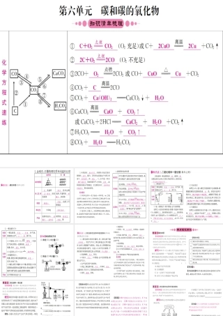 （重庆专版）中考化学 第一篇 考点系统复习 第六单元 碳和碳的氧化物课件-人教版初中九年级全册化学课件