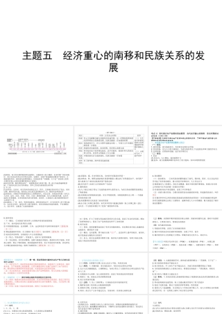 （陕西专用）2019版中考历史一练通 第一部分 教材知识梳理 板块一 中国古代史 主题五 经济重心的南移和民族关系的发展教学课件-人教版初中九年级全册历史课件