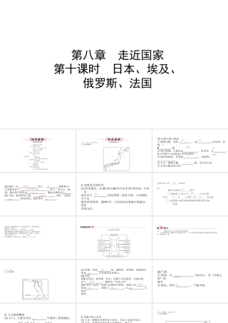 （青岛专版）中考地理总复习 七下 第八章 走近国家 第十课时教材知识梳理课件-人教版初中九年级全册地理课件