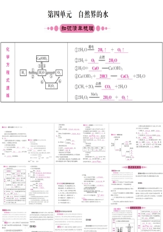 （重庆专版）中考化学 第一篇 考点系统复习 第四单元 自然界的水课件-人教版初中九年级全册化学课件