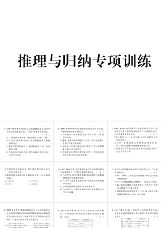 （青海专版）中考化学复习 第2编 重点题型突破篇 推理归纳与专项训练课件-人教版初中九年级全册化学课件