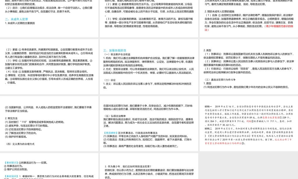 （陕西专用）版中考道德与法治一练通 第一部分 教材知识梳理 领域一 成长中的我 主题二 心中有法 课时6 做守法的公民教学课件-人教版初中九年级全册政治课件