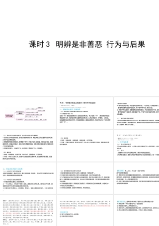 （陕西专用）版中考道德与法治一练通 第一部分 教材知识梳理 领域一 成长中的我 主题一 自尊自强 课时3 明辨是非善恶教学课件-人教版初中九年级全册政治课件