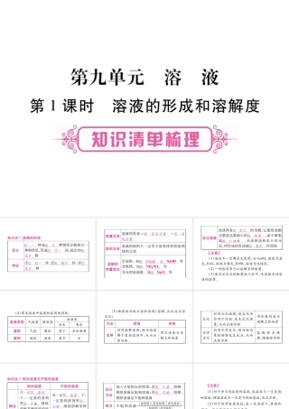 （重庆专版）中考化学总复习 第1部分 教材系统复习 第9单元 溶液课件-人教版初中九年级全册化学课件