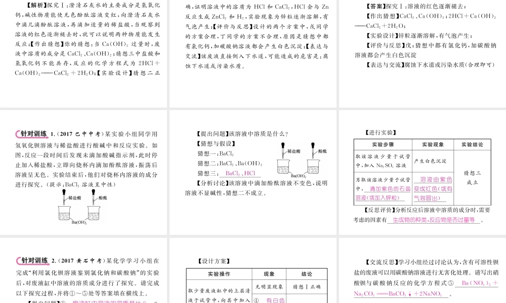 （青海专版）中考化学复习 第2编 重点题型突破篇 专题5 实验探究题（精讲）课件-人教版初中九年级全册化学课件