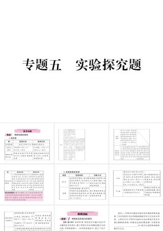 （青海专版）中考化学复习 第2编 重点题型突破篇 专题5 实验探究题（精讲）课件-人教版初中九年级全册化学课件