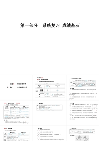 （青岛专版）中考化学总复习 第一部分 系统复习 成绩基石 主题六 常见的酸和碱 第1课时 常见酸碱的性质课件 鲁教版-鲁教版初中九年级全册化学课件