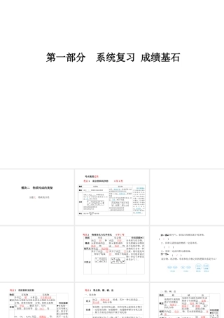（青岛专版）中考化学总复习 第一部分 系统复习 成绩基石 主题七 物质的分类课件 鲁教版-鲁教版初中九年级全册化学课件