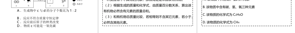 （金牌中考）广东省中考化学总复习 第二部分 物质的化学变化 第5考点 质量守恒定律课件-人教版初中九年级全册化学课件