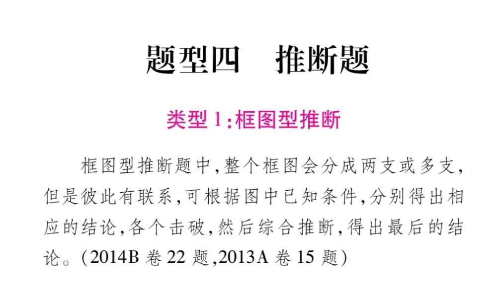 （重庆专版）中考化学总复习 第2部分 重点题型突破 题型四 推断题课件-人教版初中九年级全册化学课件