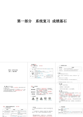 （青岛专版）中考化学总复习 第一部分 系统复习 成绩基石 主题十三 燃烧与燃料课件 鲁教版-鲁教版初中九年级全册化学课件