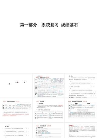 （青岛专版）中考化学总复习 第一部分 系统复习 成绩基石 主题四 溶液课件 鲁教版-鲁教版初中九年级全册化学课件