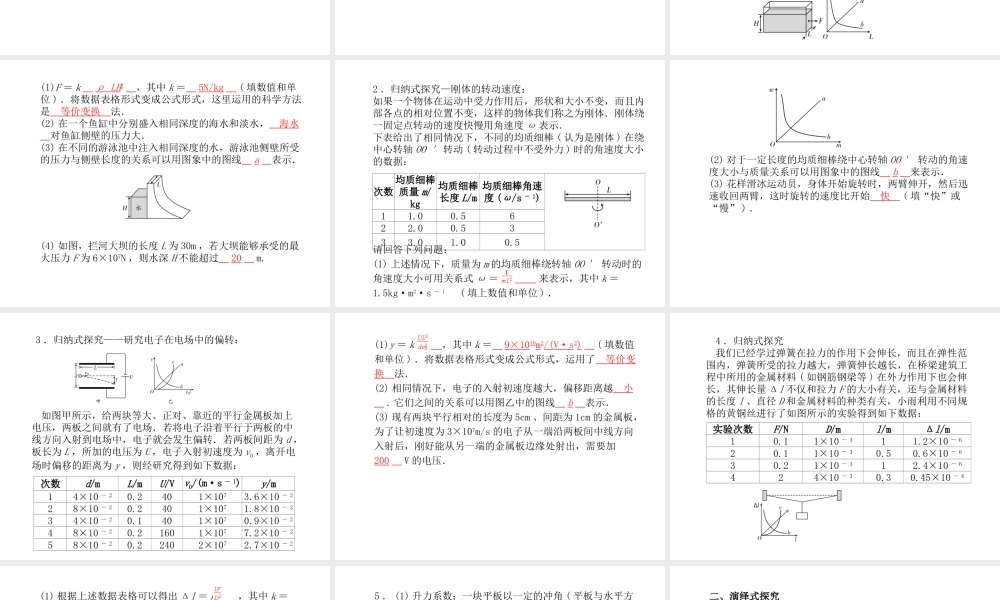 （青岛专版）中考物理 第二部分 专题复习 高分保障 专题七 创造与探究课件-人教版初中九年级全册物理课件
