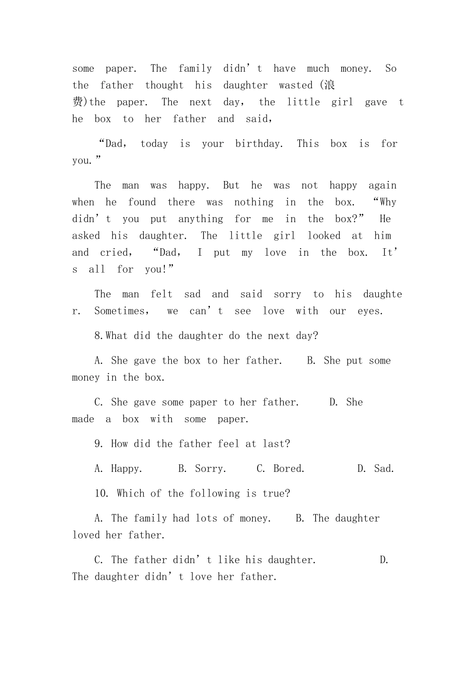 Unit 12 What did you do last weekend 作业_第2页