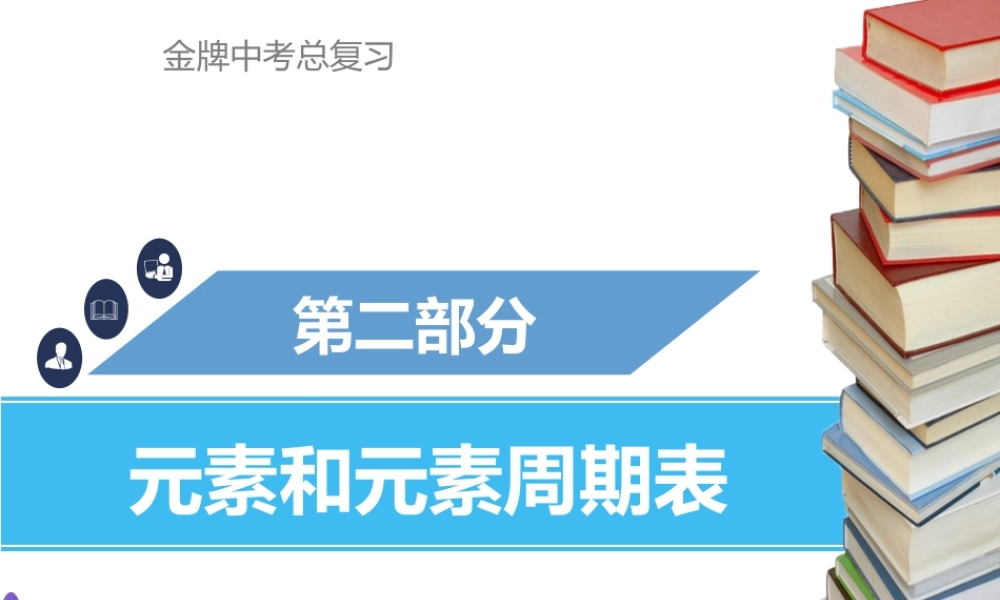 （金牌中考）广东省中考化学总复习 第一部分 物质构成的奥秘 第2考点 元素和元素周期表课件-人教版初中九年级全册化学课件