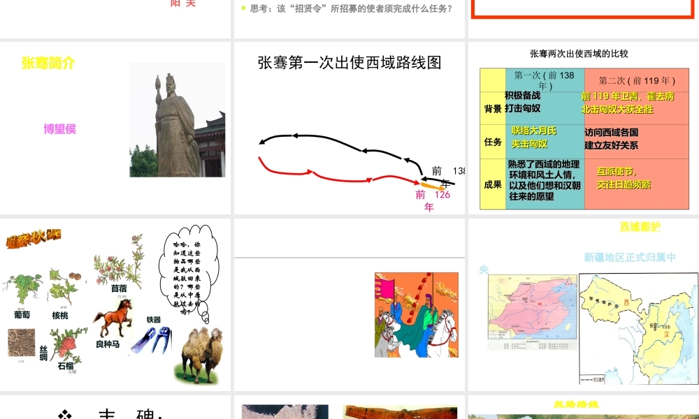 （陕西专版）春中考历史复习 丝绸之路课件-人教版初中九年级全册历史课件