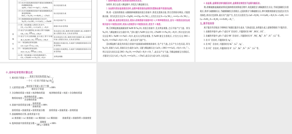 （重庆专版）中考化学总复习 十大夺分利器课件-人教版初中九年级全册化学课件