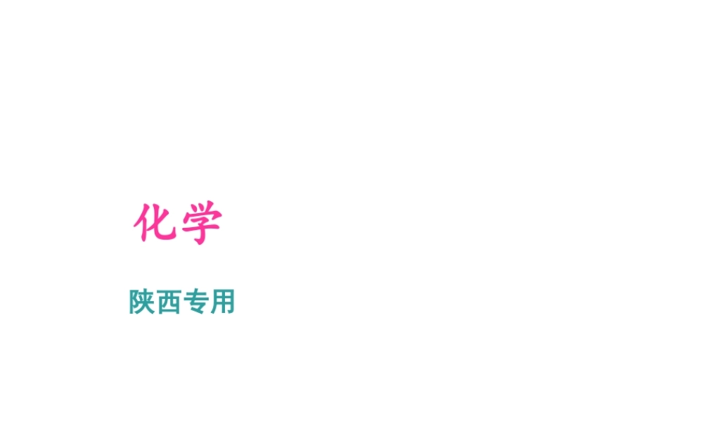 （陕西专版）中考化学总复习 第1篇 考点聚焦 模块三 物质的化学变化 第12讲 认识几种化学反应 质量守恒定律及化学方程式课件-人教版初中九年级全册化学课件