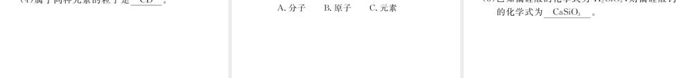 （青海专版）中考化学复习 第1编 教材知识梳理篇 第3单元 物质构成的奥秘（精练）课件-人教版初中九年级全册化学课件