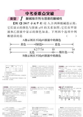 （青海专版）中考化学复习 第1编 教材知识梳理篇 第10单元 酸和碱中考重难点突破（精讲）课件-人教版初中九年级全册化学课件