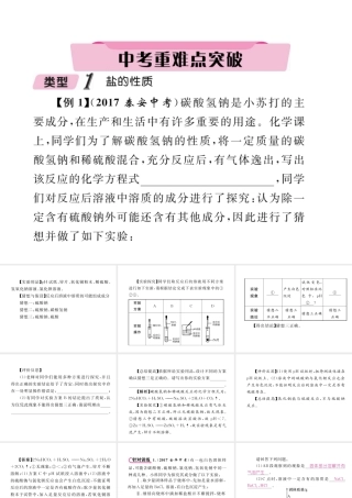 （青海专版）中考化学复习 第1编 教材知识梳理篇 第11单元 盐 化肥中考重难点突破（精讲）课件-人教版初中九年级全册化学课件