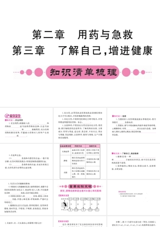 （重庆专版）中考生物 第一部分 知识系统复习 第八单元 第2-3章配套课件-人教级全册生物课件