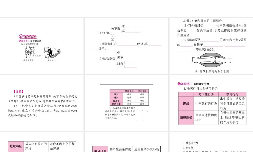 （重庆专版）中考生物 第一部分 知识系统复习 第五单元 第2-3章配套课件-人教版初中九年级全册生物课件