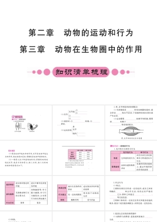 （重庆专版）中考生物 第一部分 知识系统复习 第五单元 第2-3章配套课件-人教级全册生物课件
