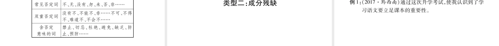 （重庆专版）中考语文总复习 第1部分 语文知识及应用 专题4 病句 标点课件-人教版初中九年级全册语文课件