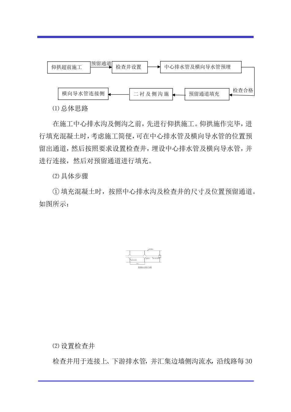 黄沙嘴明洞施工作业指导书　中心排水管、排水沟作业指导书_第2页