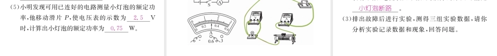 （青海专版）中考物理命题研究 第一编 教材知识梳理篇 第21讲 测量小灯泡的电功率课件-人教版初中九年级全册物理课件