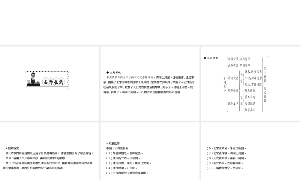 （遵义专版）秋八年级语文上册 第五单元 20 梦回繁华习题课件 新人教版-新人教版初中八年级上册语文课件