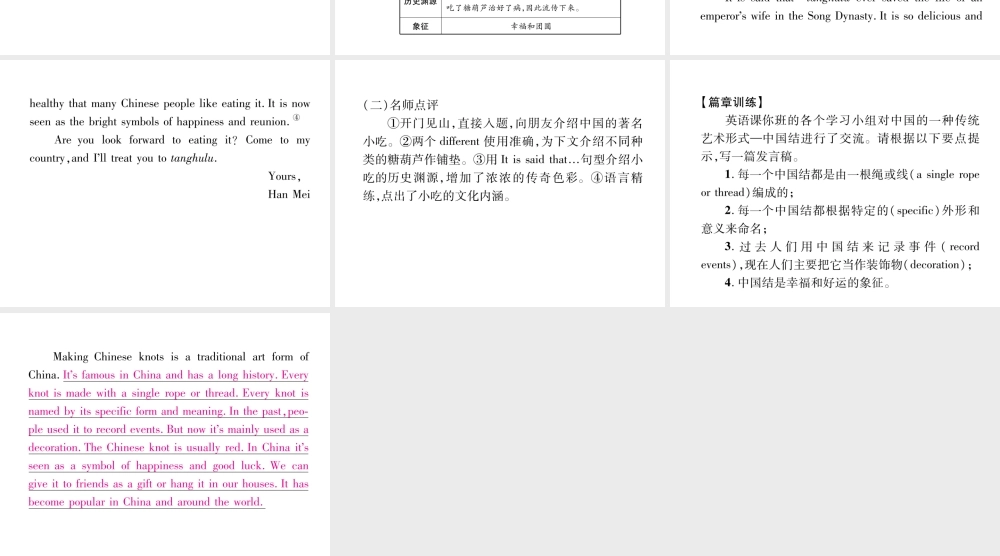 （遵义专版）秋九年级英语全册 Unit 5 What are the shirts made of同步作文指导作业课件 （新版）人教新目标版-（新版）人教新目标版初中九年级全册英语课件