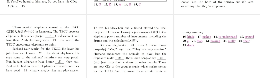 （遵义专版）秋九年级英语全册 Unit 9 I like music that I can dance to（第4课时）习题课件 （新版）人教新目标版-（新版）人教新目标版初中九年级全册英语课件