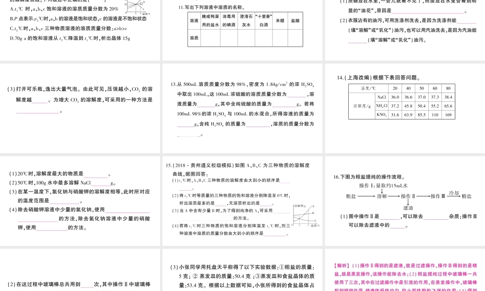（遵义专版）秋九年级化学全册 第6章 检测卷习题课件 沪教版-沪教版初中九年级全册化学课件