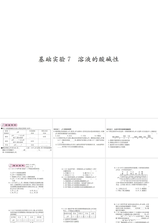 （遵义专版）秋九年级化学全册 第7章 应用广泛的酸、碱、盐 基础实验7 溶液的酸碱性课件2 沪教版-沪教版初中九年级全册化学课件