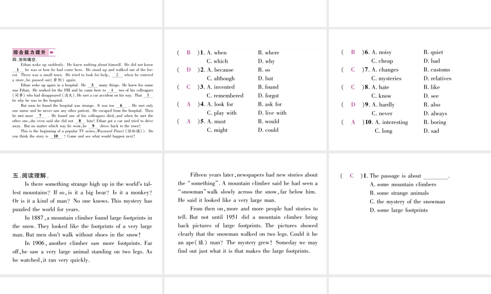 （遵义专版）秋九年级英语全册 Unit 8 It must belong to Carla（第5课时）Section B（2a-3b）作业课件 （新版）人教新目标版-（新版）人教新目标版初中九年级全册英语课件