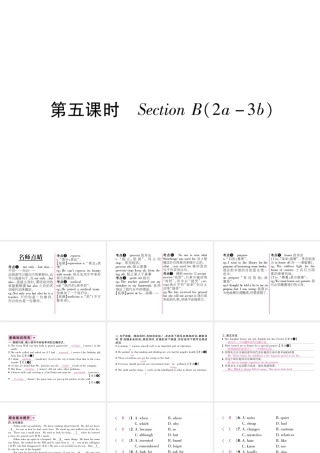 （遵义专版）秋九年级英语全册 Unit 8 It must belong to Carla（第5课时）Section B（2a-3b）作业课件 （新版）人教新目标版-（新版）人教新目标版初中九年级全册英语课件