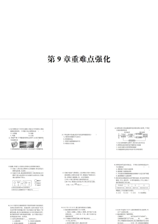 （遵义专版）秋九年级化学全册 第9章 化学与社会发展重难点强化课件 沪教版-沪教版初中九年级全册化学课件