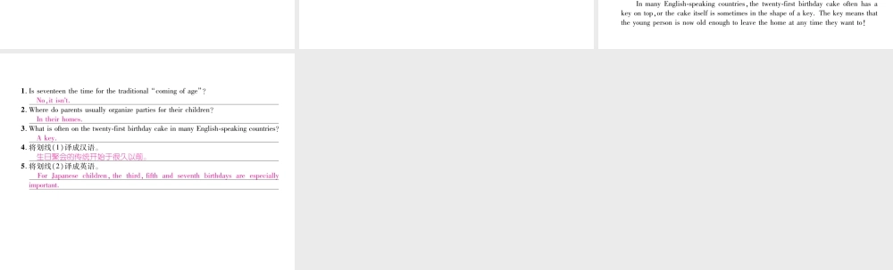 （遵义专版）秋九年级英语全册 Unit 10 You’re supposed to shake hands（第2课时）Section A（3a-3c）作业课件 （新版）人教新目标版-（新版）人教新目标版初中九年级全册英语课件