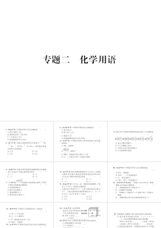 （遵义专版）秋九年级化学全册 专题2 化学用语课件 沪教版-沪教版初中九年级全册化学课件